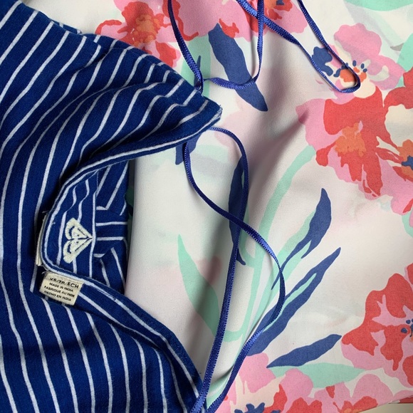 XS, Roxy, strapless floral summer dress - Picture 6 of 9